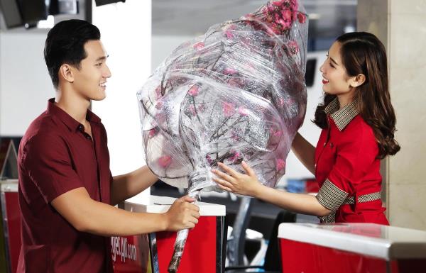 Vietjet vận chuyển mai, đào dịp Tết Ất Tỵ - 2025