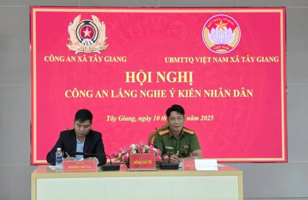 Công an xã miền núi của TP Đà Nẵng tổ chức Hội nghị Công an xã lắng nghe ý kiến nhân dân