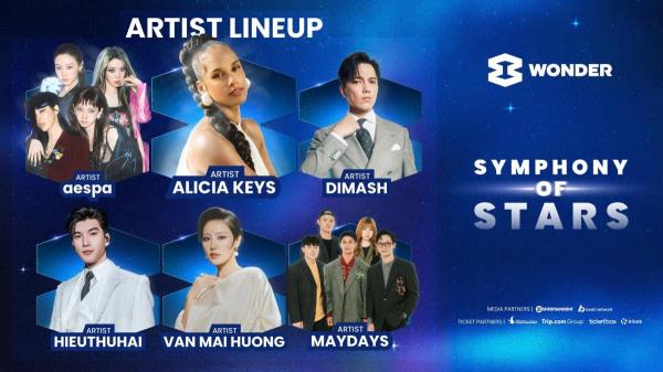 Alicia Keys, aespa, Dimash cùng dàn sao Việt đổ bộ 8Wonder Winter 2025