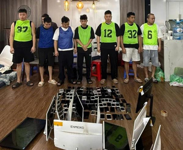 Công an TP Đà Nẵng phối hợp triệt phá 2 địa điểm của nhóm tội phạm người Trung Quốc có hành vi lừa đảo, cưỡng đoạt tài sản qua mạng