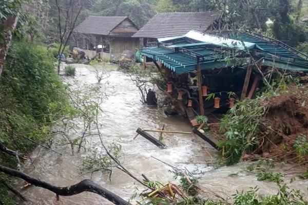 Tạm dừng hoạt động điểm du lịch thác Pa Sỹ để khắc phục sạt lở