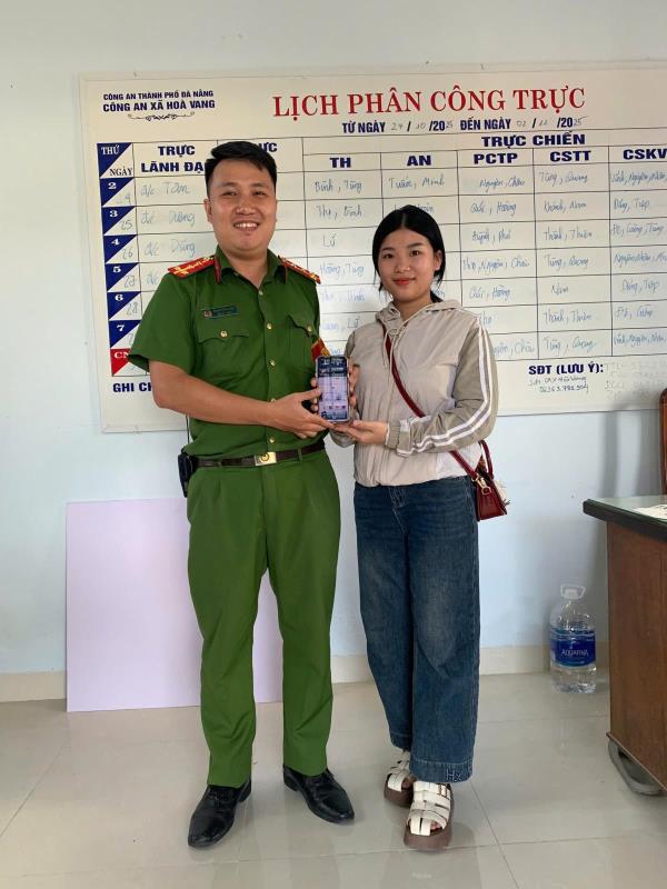 Công an xã Hòa Vang đề nghị chủ tài khoản trả lại tiền cho người chuyển nhầm