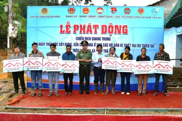 Lãnh đạo Công an TP Đà Nẵng dự Lễ phát động Chiến dịch Quang Trung tại xã Nam Trà My