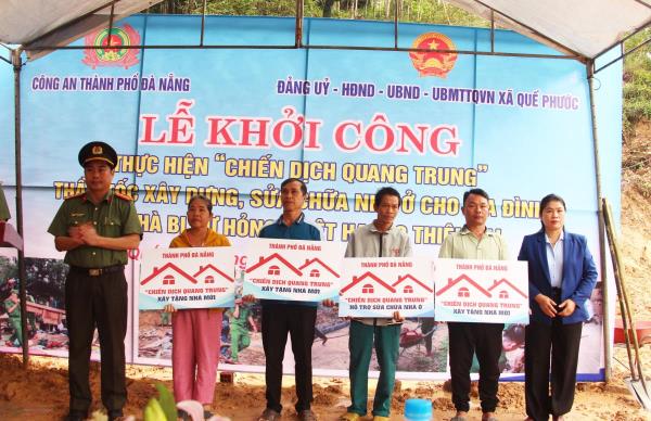 Thần tốc xây dựng, sửa chữa 4 căn nhà cho người dân xã Quế Phước