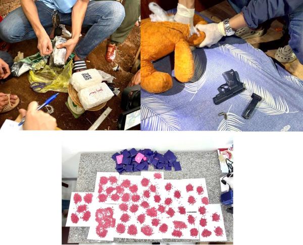 Triệt phá đường dây ma túy xuyên biên giới, bắt 19 đối tượng cùng 9,2kg ma túy tổng hợp và 2 khẩu súng