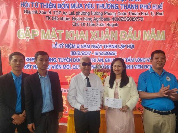 Hội từ thiện Bốn mùa yêu thương Thành phố Huế kỷ niệm 8 năm thành lập