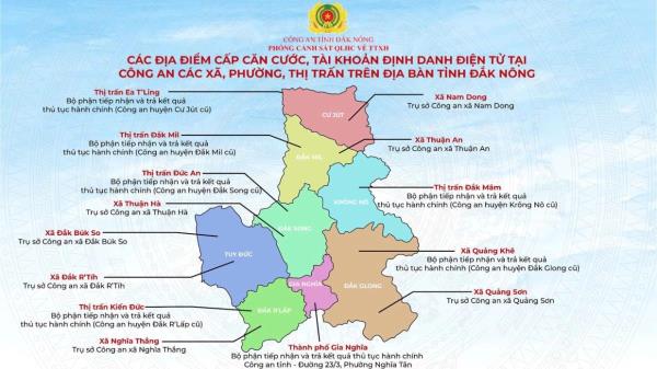 Công an Đắk Nông đẩy mạnh cấp căn cước và tài khoản định danh điện tử không để ngắt quãng