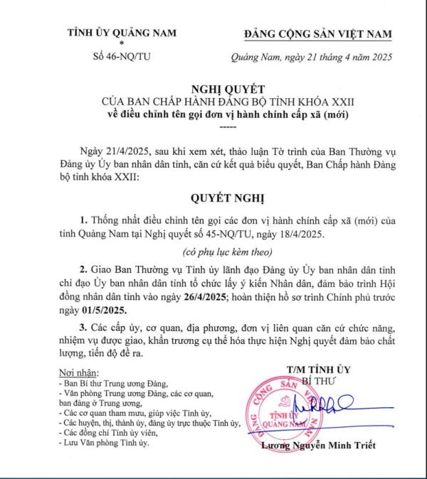 Quảng Nam, nhiều tên đất, tên làng được đặt cho các xã, phường mới