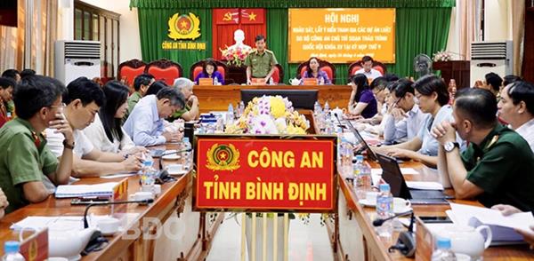 Góp ý nhiều nội dung quan trọng trong các dự án luật do Bộ Công an chủ trì soạn thảo