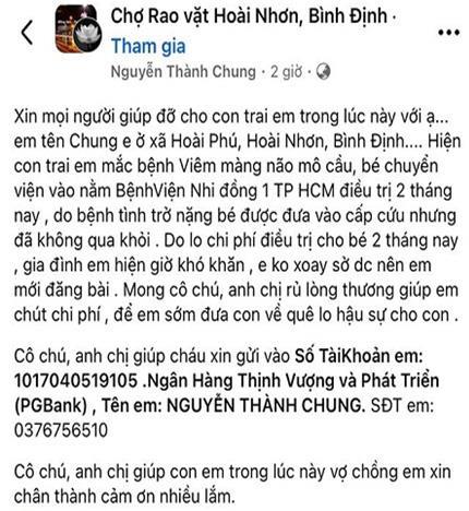 Tái diễn tình trạng giả mạo giấy tờ bệnh viện và hoàn cảnh bệnh nhi đáng thương để lừa đảo tiền từ thiện