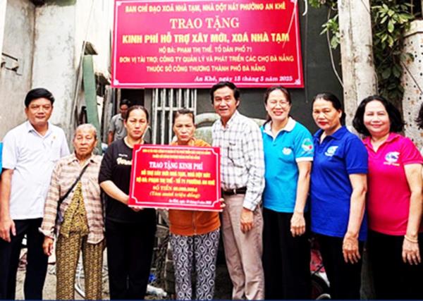 Công ty Quản lý và Phát triển các chợ Đà Nẵng chung tay xóa nhà tạm