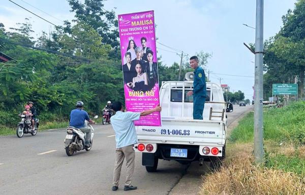 Chưa được cấp phép đã quảng cáo khai trương