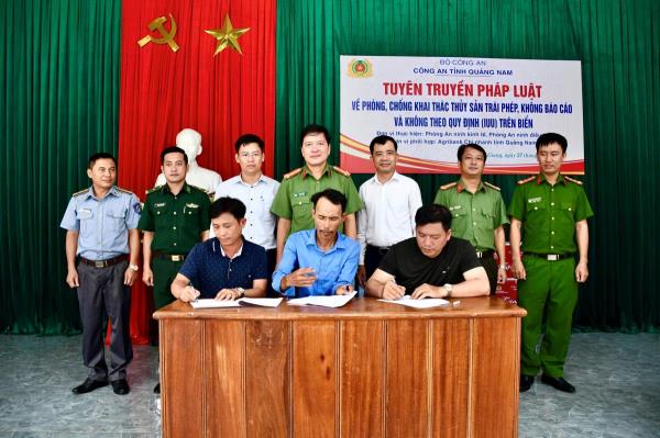 Công an tỉnh Quảng Nam tuyên truyền phòng, chống khai thác thủy sản trái phép