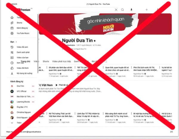 Công an TPHCM bắt tạm giam 3 đối tượng quản trị kênh Youtube Người đưa tin