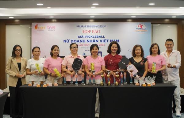 Công bố giải Pickleball kết nối và lan tỏa nhân ái của cộng đồng Nữ Doanh nhân Việt Nam