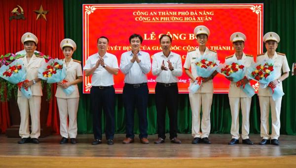 Công bố Quyết định của Giám đốc Công an thành phố về việc bổ nhiệm Phó Trưởng Công an phường Hòa Xuân