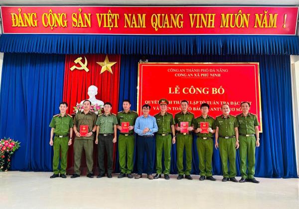 Công an xã Phú Ninh thành lập Tổ công tác đặc biệt
