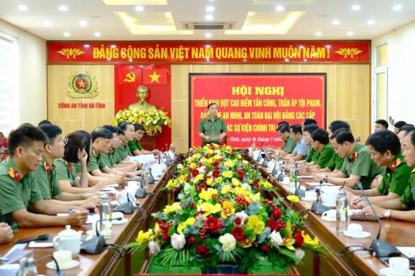Công an tỉnh Hà Tĩnh triển khai đợt cao điểm tấn công, trấn áp tội phạm