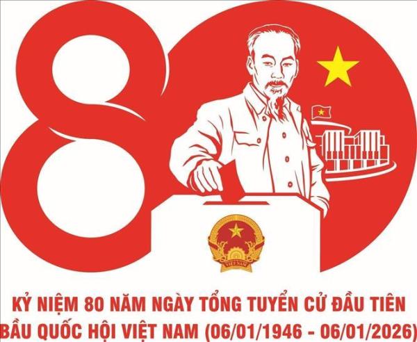 Phê duyệt mẫu biểu trưng chính thức kỷ niệm 80 năm Ngày Tổng tuyển cử đầu tiên bầu Quốc hội Việt Nam