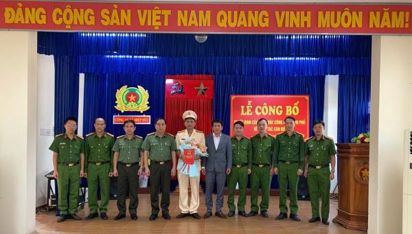 Bổ nhiệm Trung tá Trần Công Thịnh giữ chức Trưởng Công an xã Hiệp Đức
