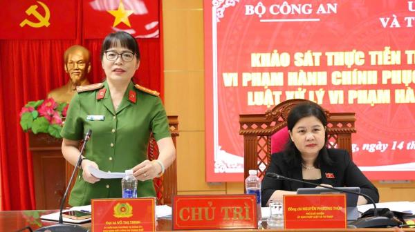 Khảo sát thực tiễn, góp ý hoàn thiện Luật Xử lý vi phạm hành chính