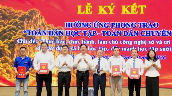 Phường Hòa Khánh ký cam kết hưởng ứng Tuần lễ học tập suốt đời năm 2026