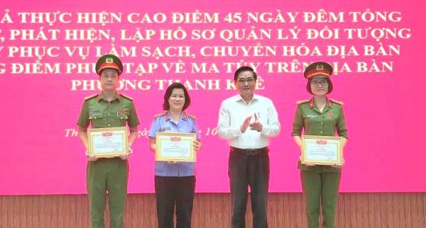 23 tập thể, cá nhân phường Thanh Khê được khen thưởng trong đợt cao điểm 45 ngày đêm làm sạch ma túy