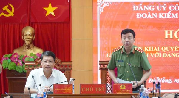 Công bố quyết định, kế hoạch giám sát đối với Đảng ủy Công an TP Đà Nẵng