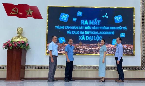 Xã Đại Lộc ra mắt Trung tâm Giám sát, điều hành thông minh và nền tảng Đại Lộc Smart