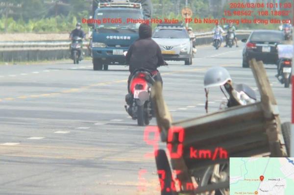 Cảnh sát giao thông Đà Nẵng đẩy mạnh kiểm tra, xử lý hành vi vi phạm tốc độ