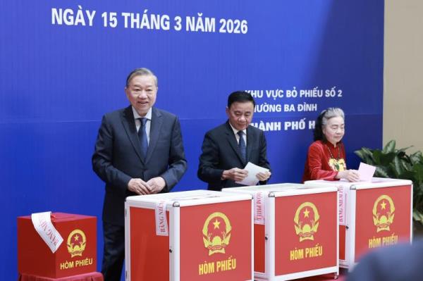 Tổng Bí thư Tô Lâm: Cuộc bầu cử lan tỏa niềm tin vào chặng đường phát triển mới của đất nước