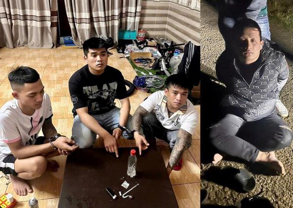 Bắt quả tang nhiều nhóm con nghiện tổ chức sử dụng trái phép chất ma túy