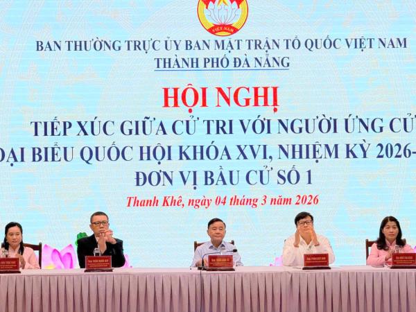 Ứng cử viên đại biểu Quốc hội khóa XVI, Đơn vị bầu cử số 1 tiếp xúc cử tri TP Đà Nẵng