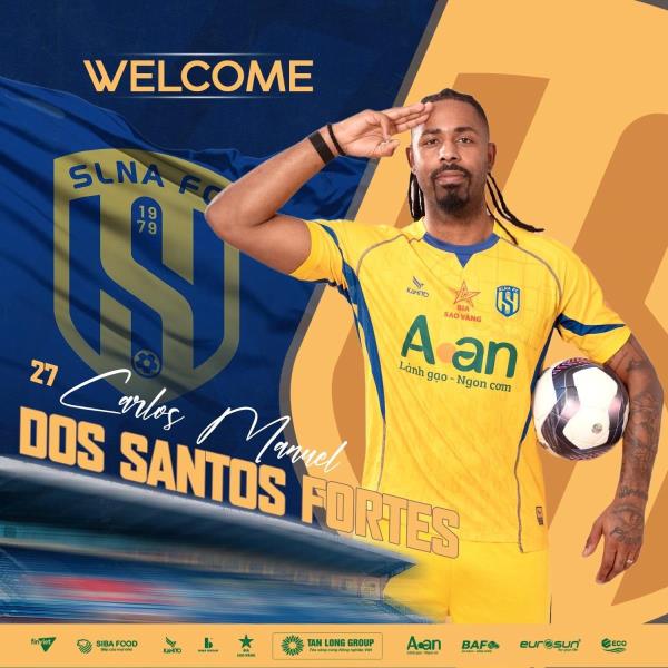 SLNA chiêu mộ tiền đạo Bồ Đào Nha Carlos Fortes