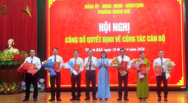 Phường Thanh Khê tập trung kiện toàn bộ máy cán bộ chủ chốt nhằm nâng cao chất lượng, hiệu quả các mặt công tác