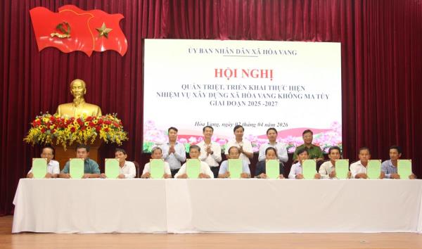 Phát huy sức mạnh cả hệ thống chính trị xây dựng xã Hòa Vang năm 2027 không có ma tuý