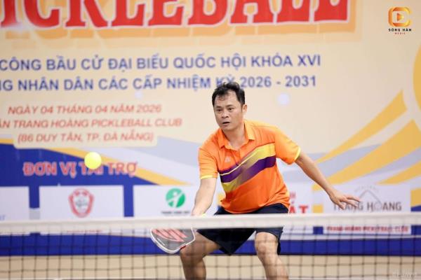 Cụm thi đua số 1, Công an TP Đà Nẵng thi đấu sôi nổi tại Giải Pickleball mở rộng năm 2026
