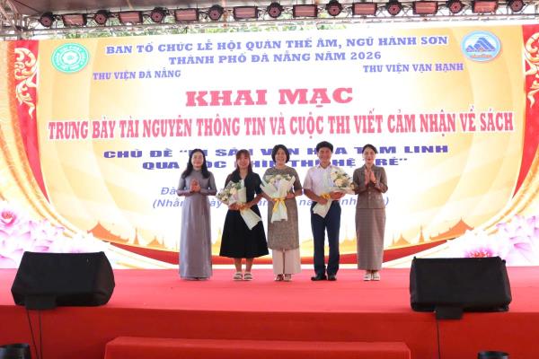 Trưng bày 1.500 đầu sách và phát động cuộc thi cảm nhận sách tại Lễ hội Quán Thế Âm 2026
