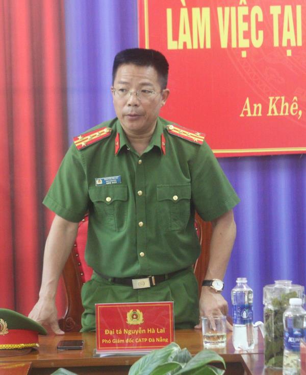 Lãnh đạo CATP Đà Nẵng kiểm tra việc chấp hành pháp luật trong hoạt động điều tra hình sự tại Công an phường An Khê