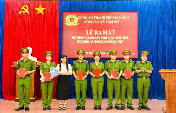 Công an xã Tam Mỹ ra mắt mô hình Cảnh sát khu vực gần dân, sát dân, vì nhân dân phục vụ