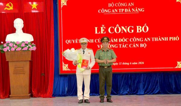 Công an TP Đà Nẵng bổ nhiệm Trưởng Công an phường Ngũ Hành Sơn