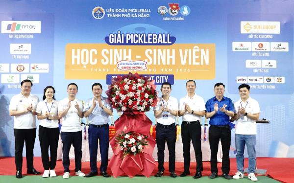 Sôi nổi Giải Pickleball học sinh, sinh viên Đà Nẵng năm 2026 tranh Cúp FPT City