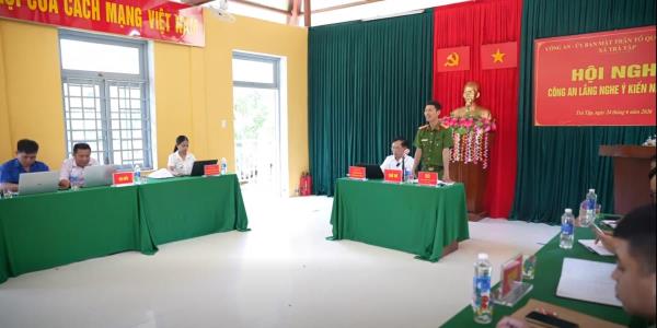 Trà Tập tổ chức Hội nghị Công an lắng nghe ý kiến nhân dân