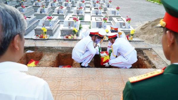 Xã Trà Liên truy điệu, an táng 5 hài cốt liệt sĩ
