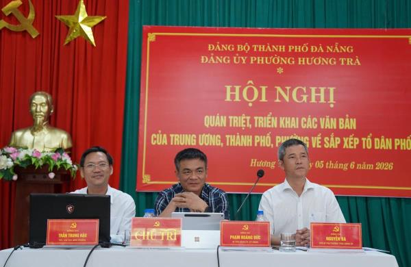 Phường Hương Trà lấy tên gọi của các phường, xã cũ đặt tên cho tổ dân phố sau sắp xếp