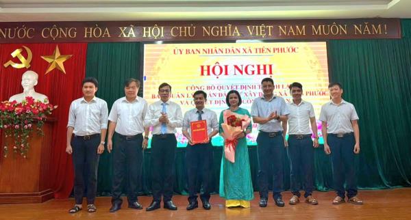 Ông Hồ Vũ giữ chức Giám đốc BQL dự án xã Tiên Phước