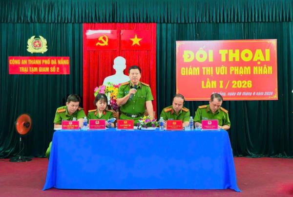 Trại Tạm giam số 2 Công an TP Đà Nẵng tổ chức đối thoại với phạm nhân
