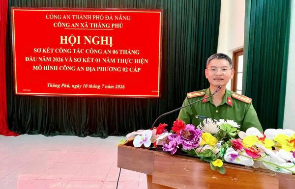 Công an xã Thăng Phú giữ vững bình yên cơ sở