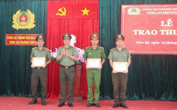 Công an phường Tam Kỳ giữ vững ANTT, nâng cao chất lượng phục vụ nhân dân