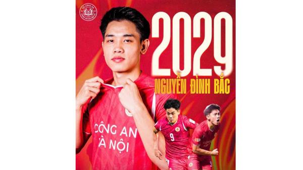 Đình Bắc gia hạn với CLB Công an Hà Nội